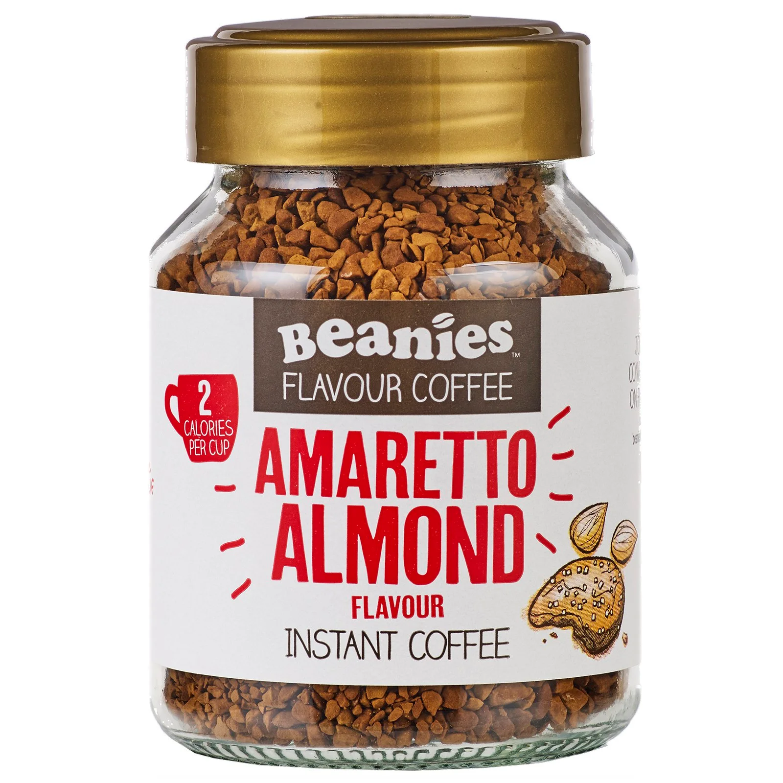 Beanies Amaretto Almond Flavour Instant Coffee Image 1