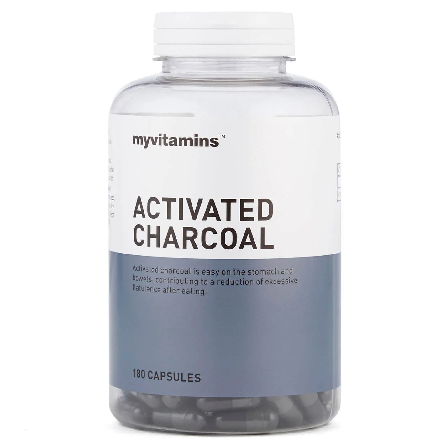 Activated Charcoal Capsules - 180Tablets Image 1