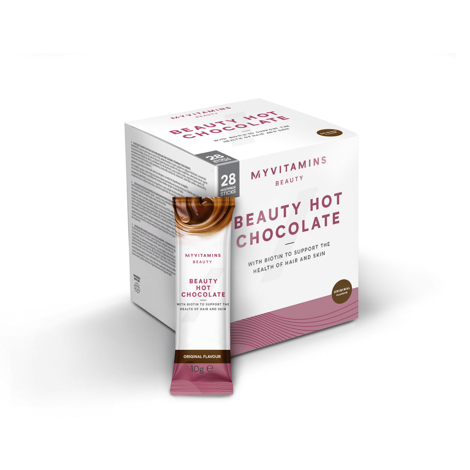 Beauty Hot Chocolate Stick Packs - 28servings - Chocolate Image 1