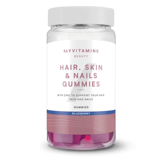 Hair, Skin and Nails Gummies - 60 Gummies - 30servings - Blueberry