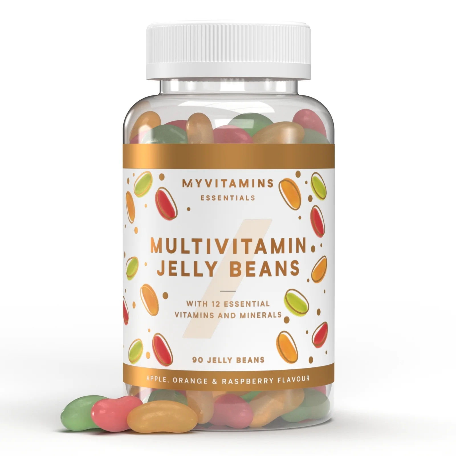 Multivitamin Jelly Beans - 30servings - Apple, Orange & Raspberry Image 1