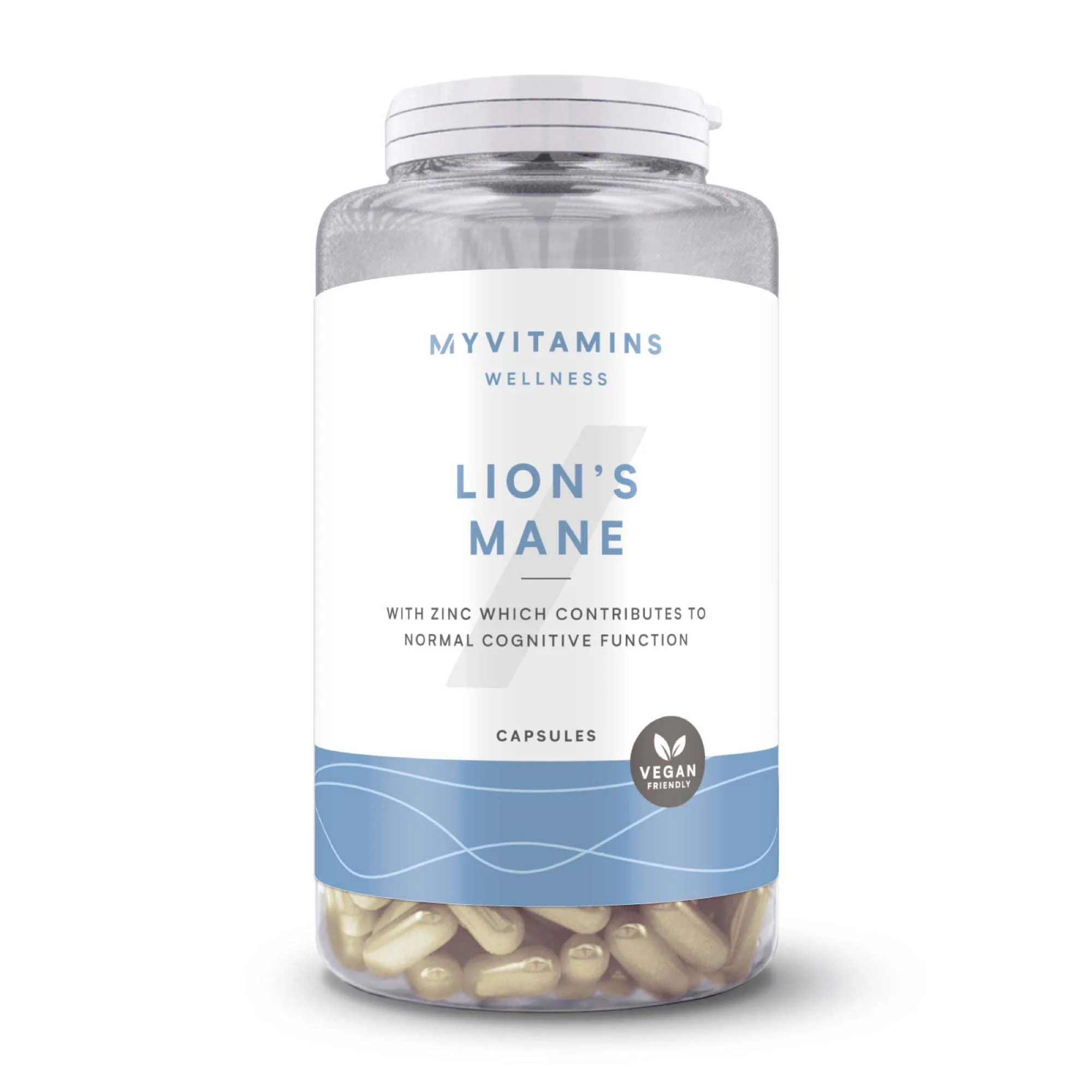 Lion's Mane Focus Capsules - 60 Capsules, 30servings - Unflavoured Image 1